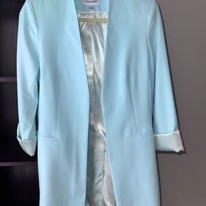 Calvin Klein Women's Soft Blue Blazer